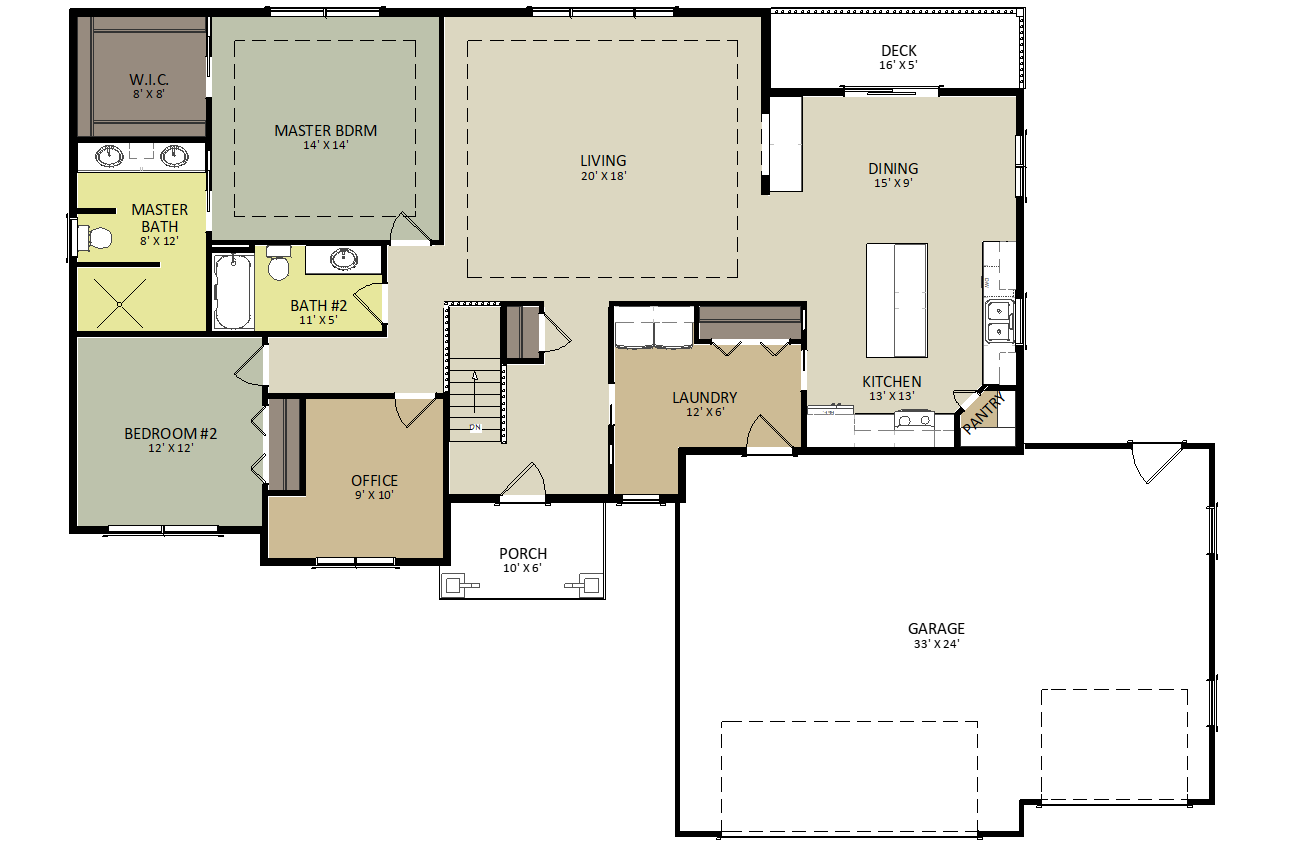 Hanover First Floor Floor Plan